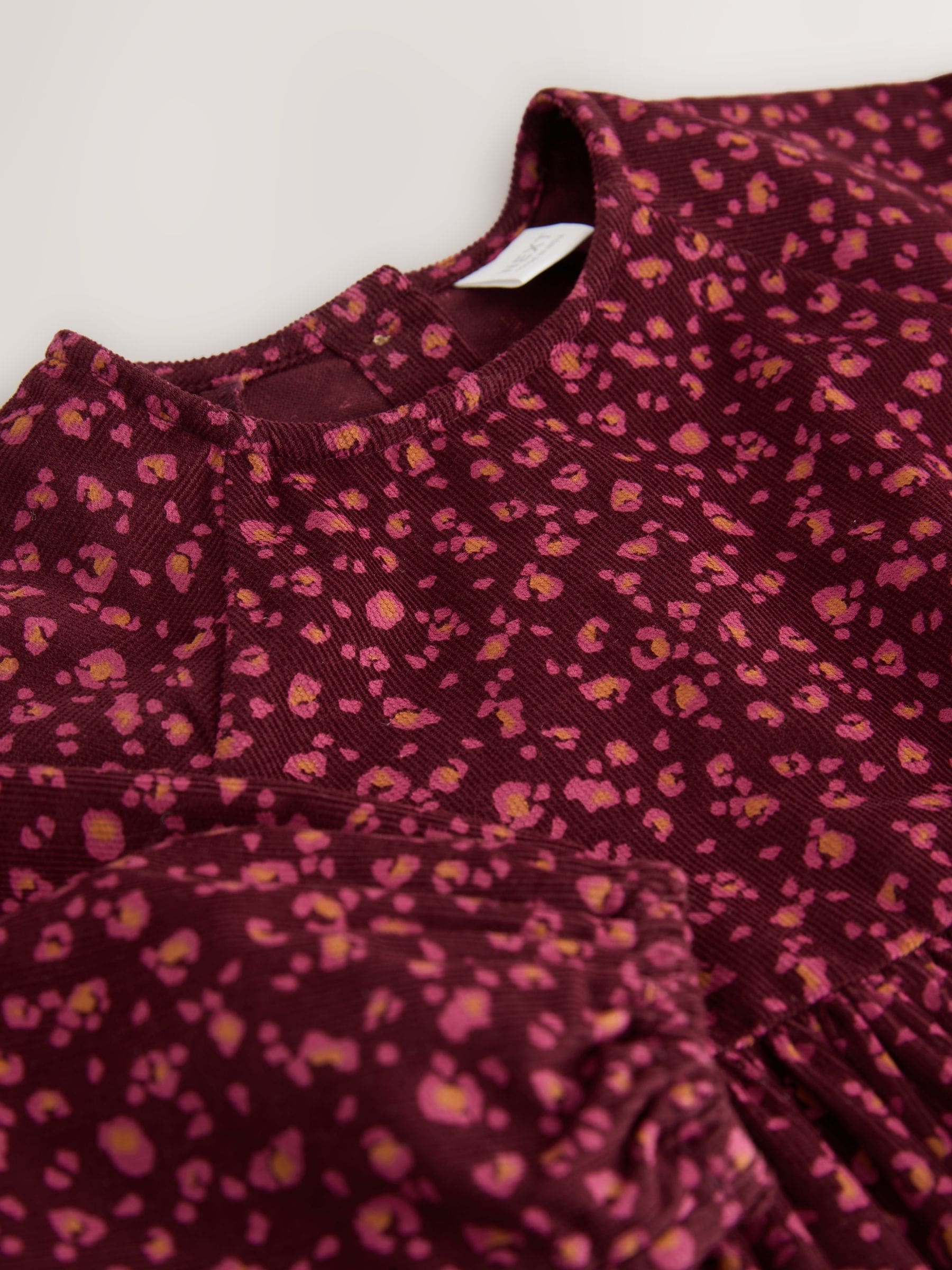 Bordeauxrood - Corduroy jurk (3 mnd - 8 jr)
