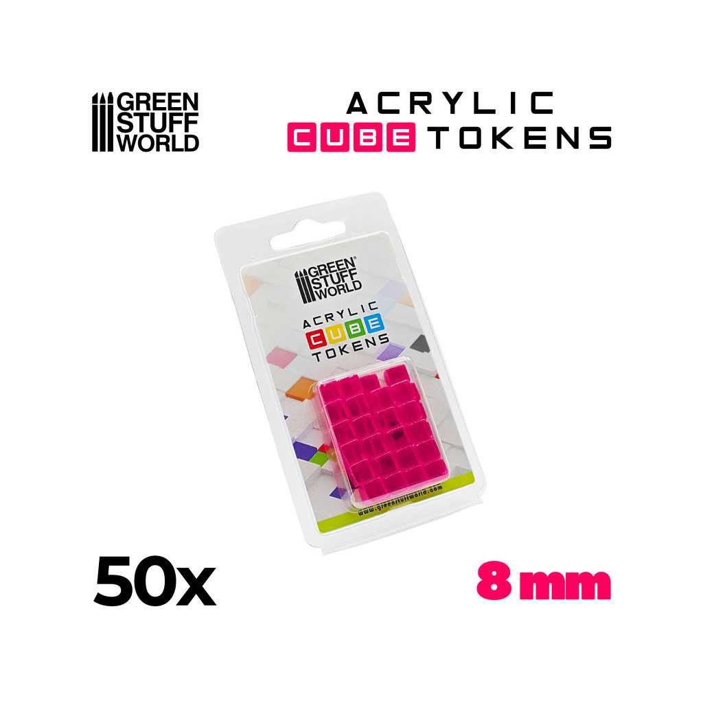 Set de 50 Cubes Transparents 8mm