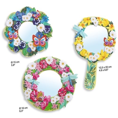 Djeco knutselset diy bloemenspiegels