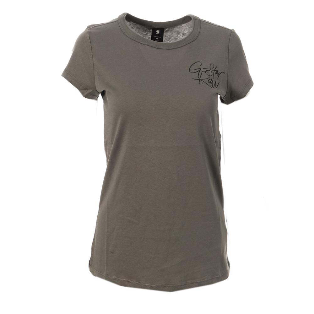 T-shirt Gris Femme G-Star RAW Handwritten