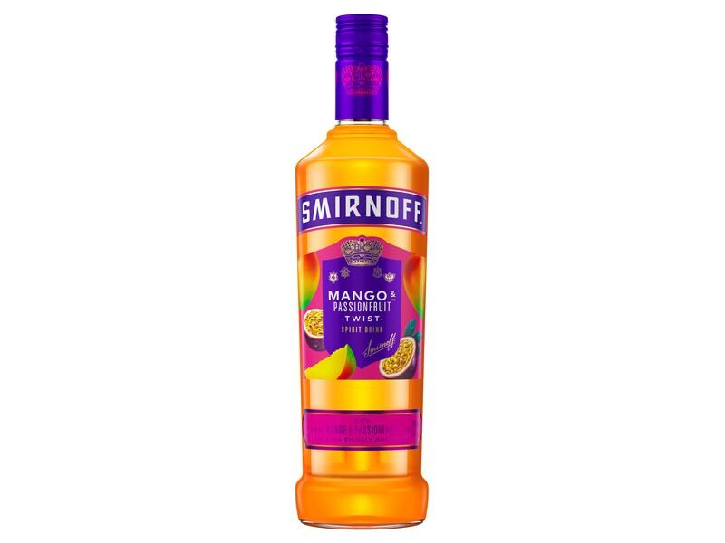 Smirnoff Vodka Mango Passionfruit 0.7 l Spirituosen-Spezialität auf Getreidebasis mit exotischem Geschmack