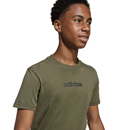adidas Performance T-Shirt - J Lin Tee 160 - OLISTR/SCHWARZ