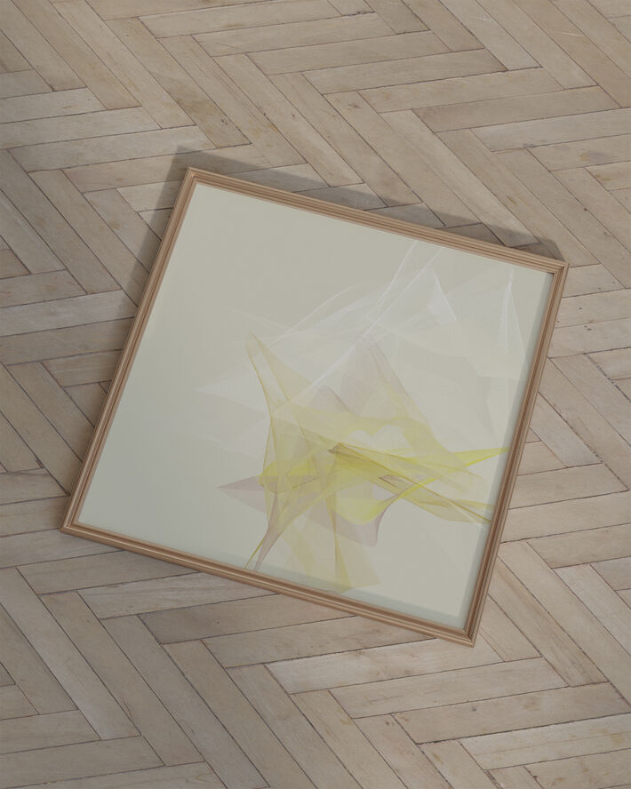Poster & Frame Form Faktory - «Brighter Days Series« - Electric Whirlwind (Square) Flerfarvet