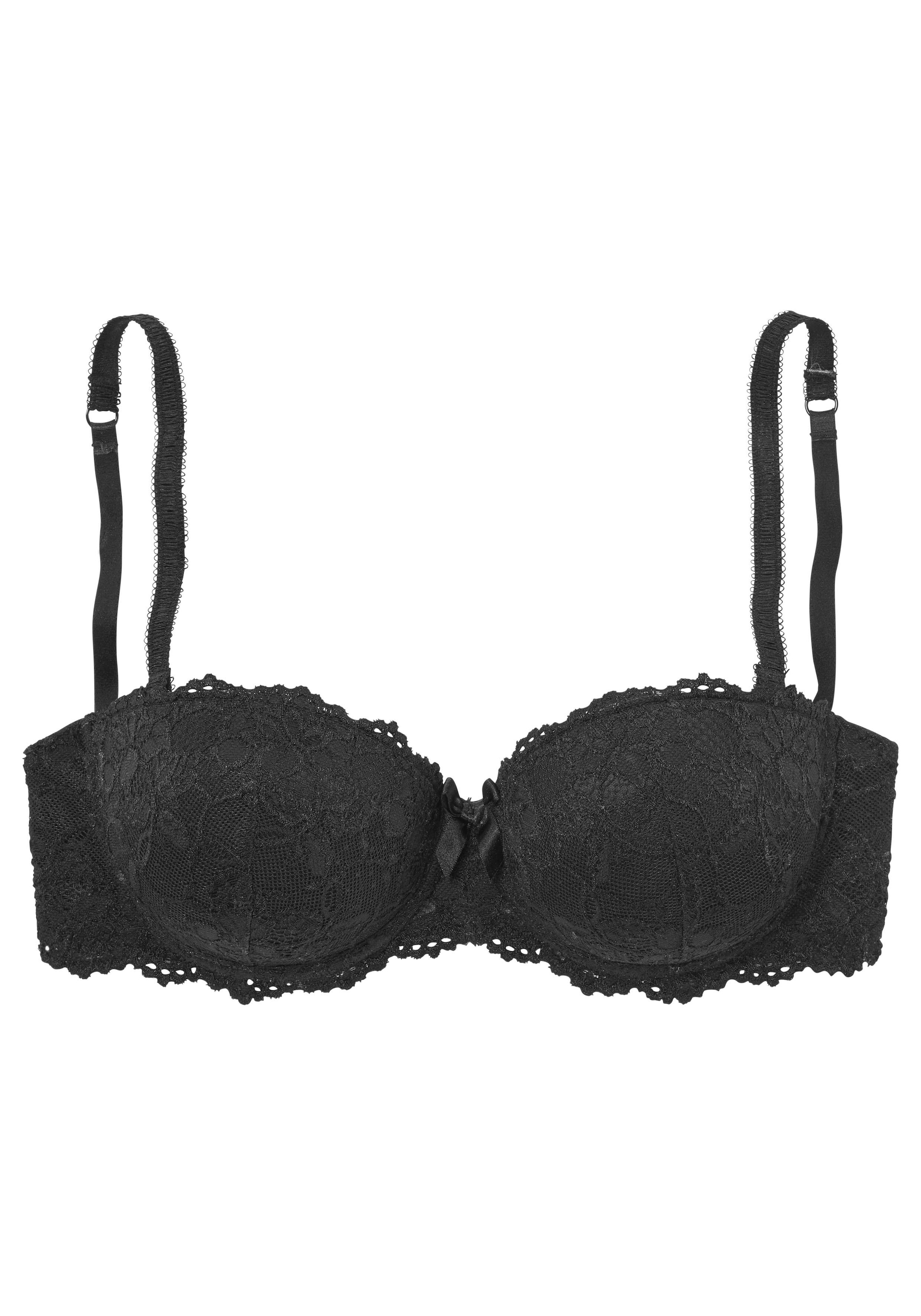 Vivance Balconette-BH , mit abnehmbaren Trägern und Push-up-Kissen, Dessous