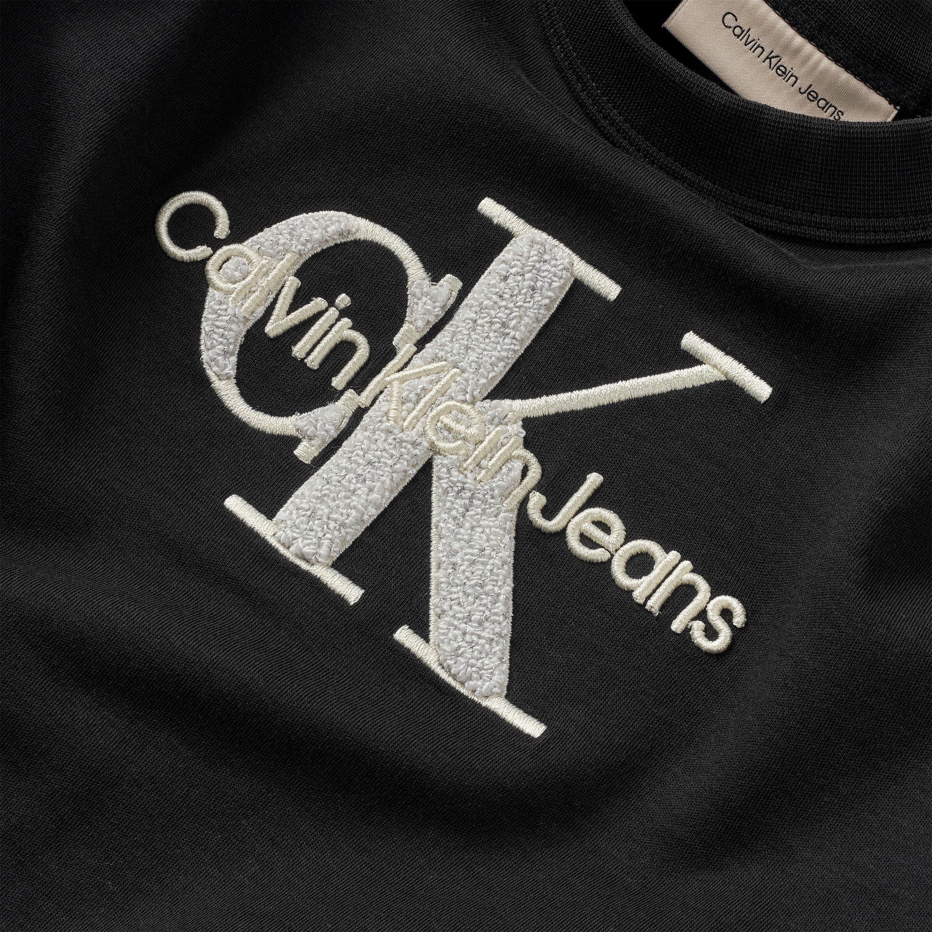 Calvin Klein Jeans Cropped Logo T Shirt Juniors