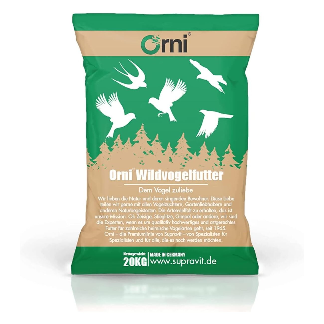 Orni Zeisig I Hochwertiges Zeisig Vogelfutter I Mischung aus natürlichen Samen und Körnern für eine gesunde Ernährung der Vögel 20 kg