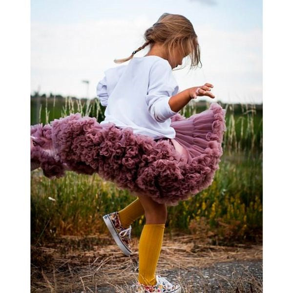Skirt Mauve - Dolly by Le Petit Tom → Luksusbaby.dk