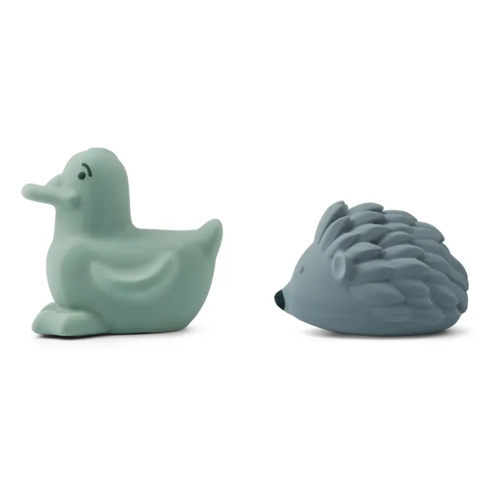 Liewood Jouets pour le bain Henrik en caoutchouc naturel - Set de 2 | Vert Menthe