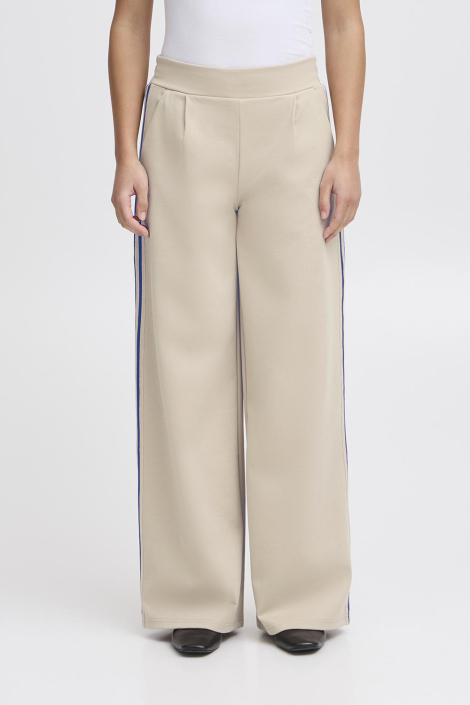 Ichi beige dames broek