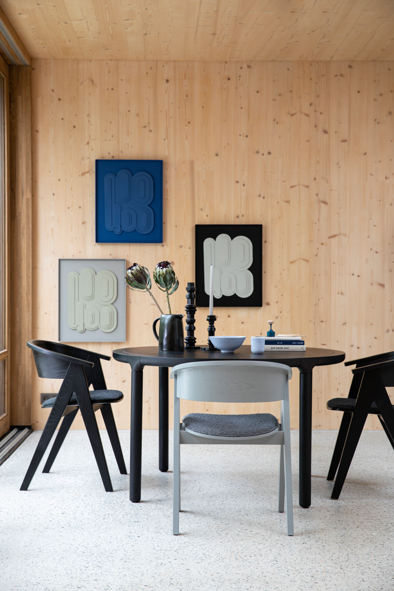 Eettafel Storm rond naturel 128 cm