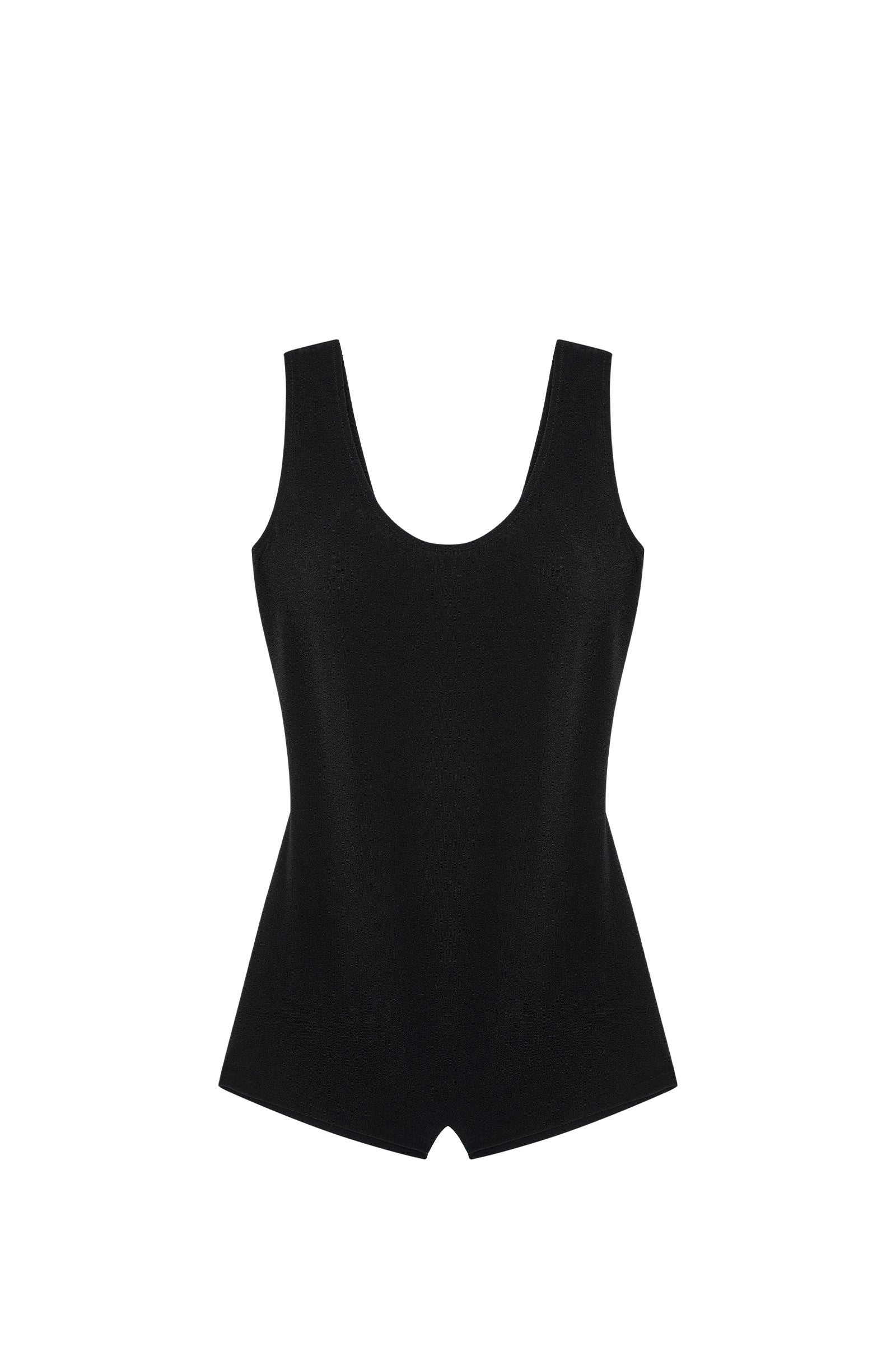vanina Maillot de bain 1 pièce nageur shorty en éponge noir Noir