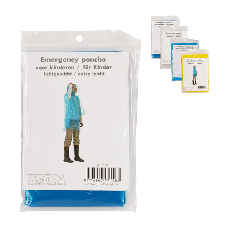 Emergency poncho kids - diverse kleuren