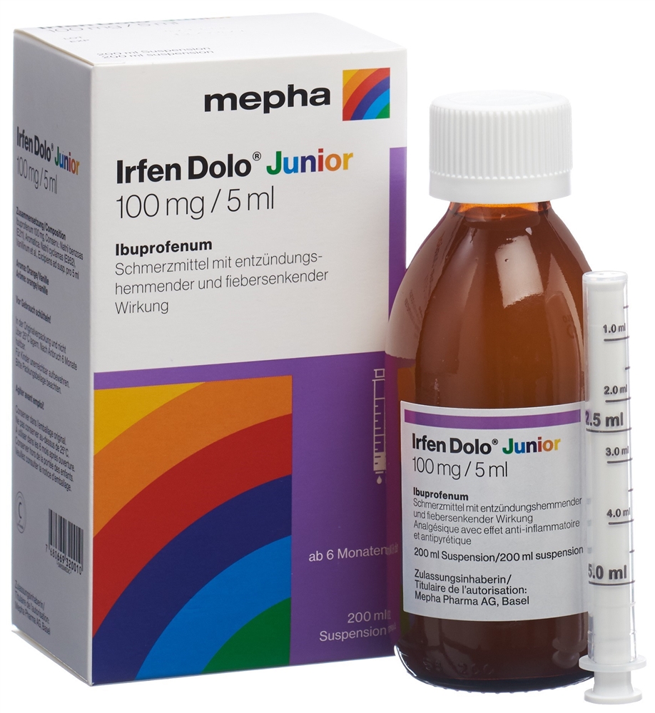 IRFEN Junior Susp 100 mg/5ml Fl 200 ml