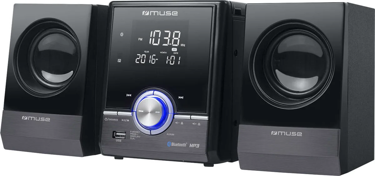 Muse M-38 BT Noir Mini chaînes hi-fi