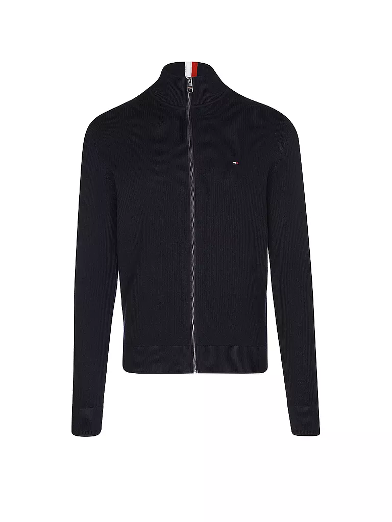 TOMMY HILFIGER Strickjacke blau