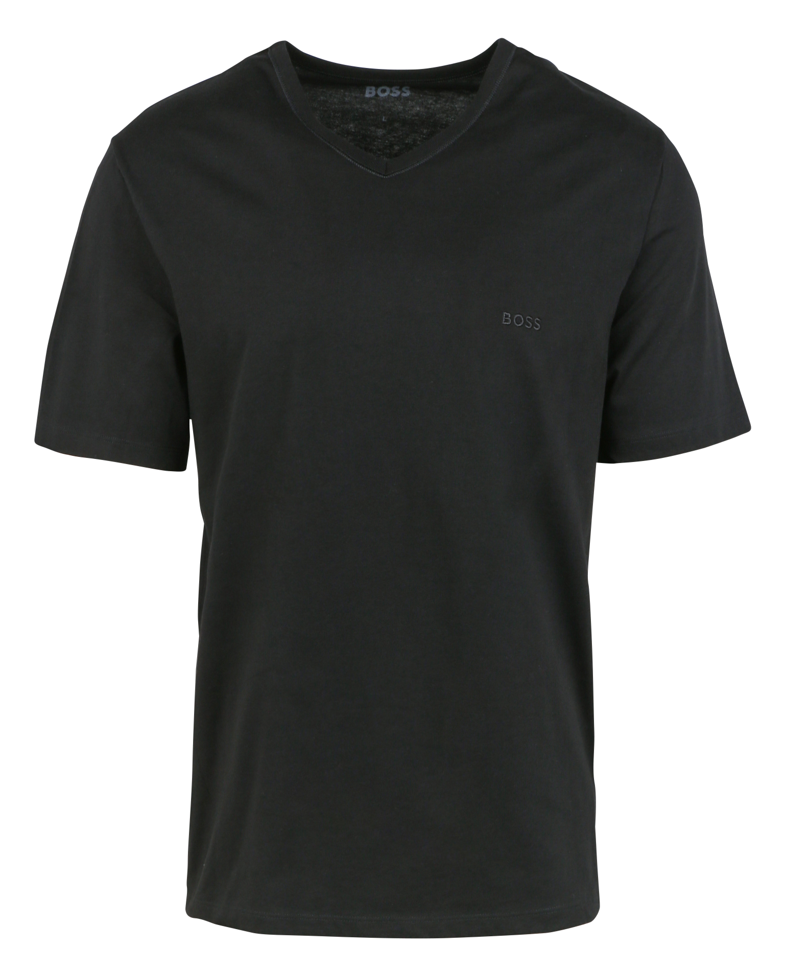 Lot de 3 tee-shirts col V brodé en coton | Bleu