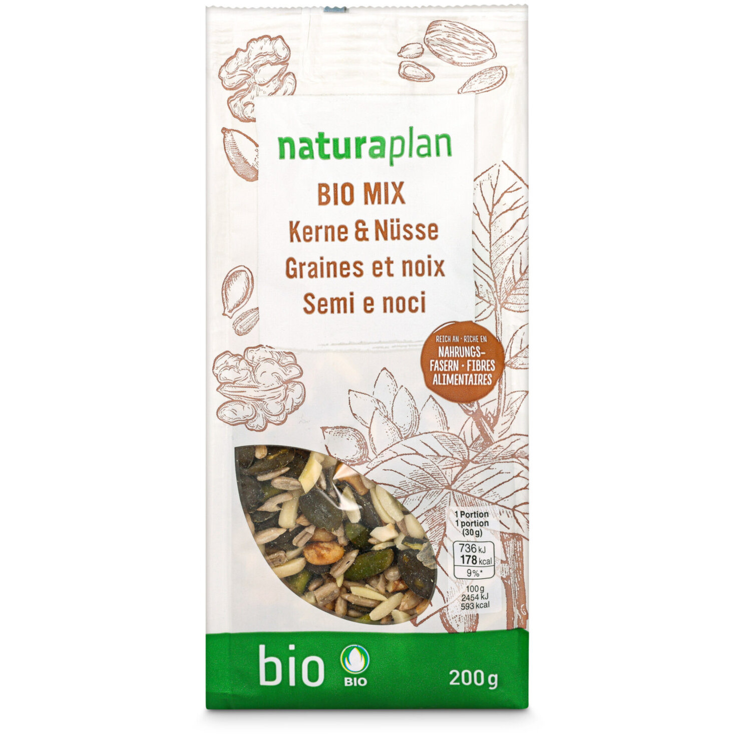 Naturaplan Bio Kernen-Nuss Mix