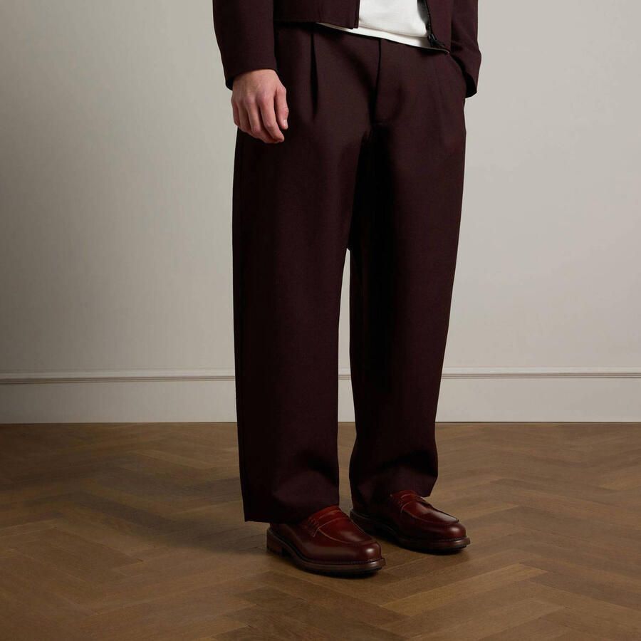 Manfield Heren Cognac leren loafers