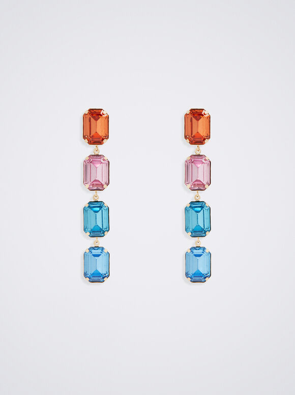 Pendientes Cristales Multicolor - Multicor