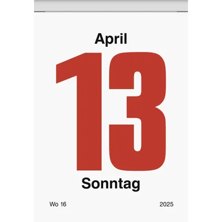 BRUNNEN Tagesabreißkalender 2025 65x98mm Nr.4