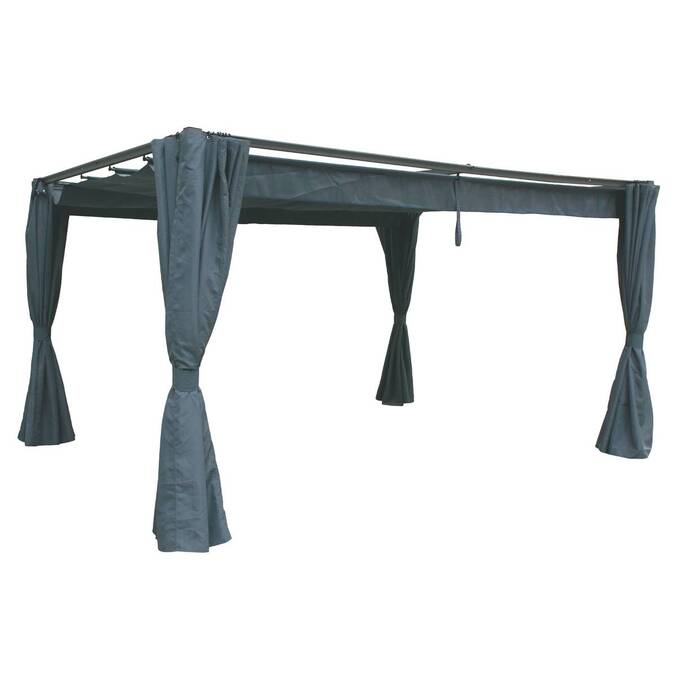 Rideaux pour tonnelle PALMEIRA Ardoise