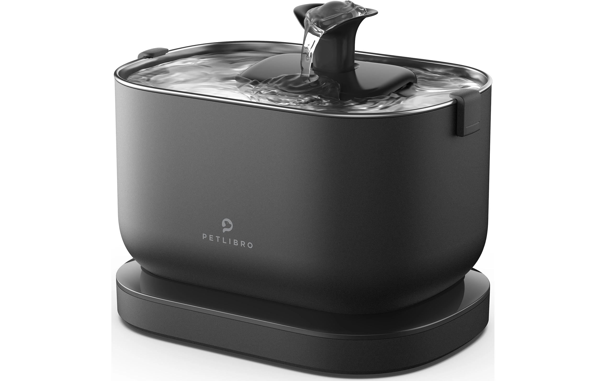 Wasserautomat Dockstream Battery-Operated mit Sensor SchwarzKabelloser Trinkbrunnen für Haustiere