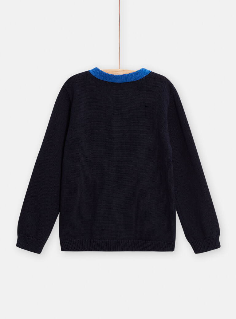Gilet bleu marine pour garçon
