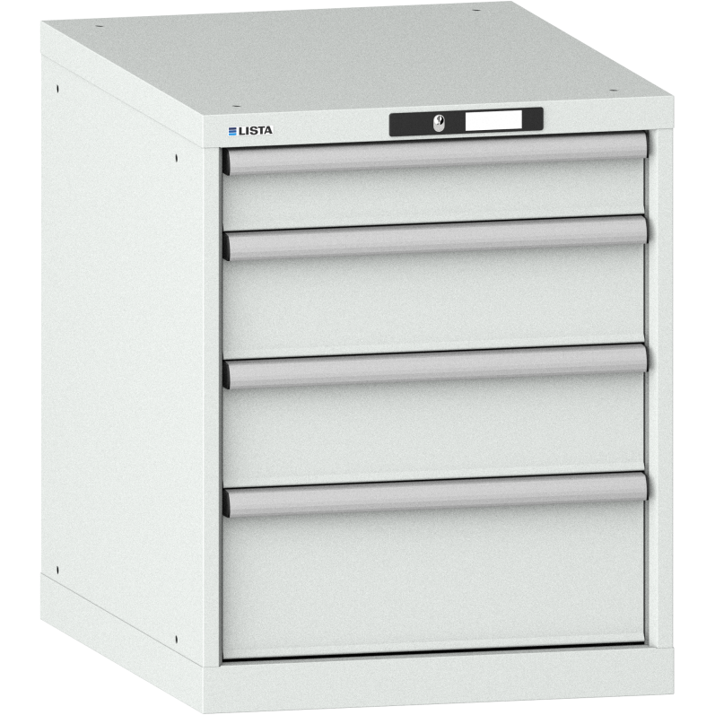 Armoire à tiroirs Lista 27 x 36E H 70 x L 56,4 x P 72,5 cm avec plusieurs tiroirs Key Lock
