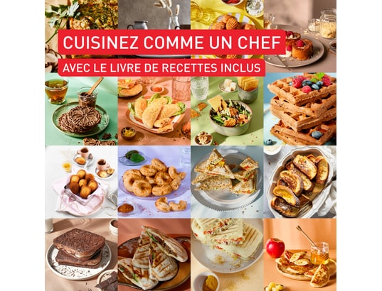TEFAL - Gaufrier SW863JF0 Croque gaufres