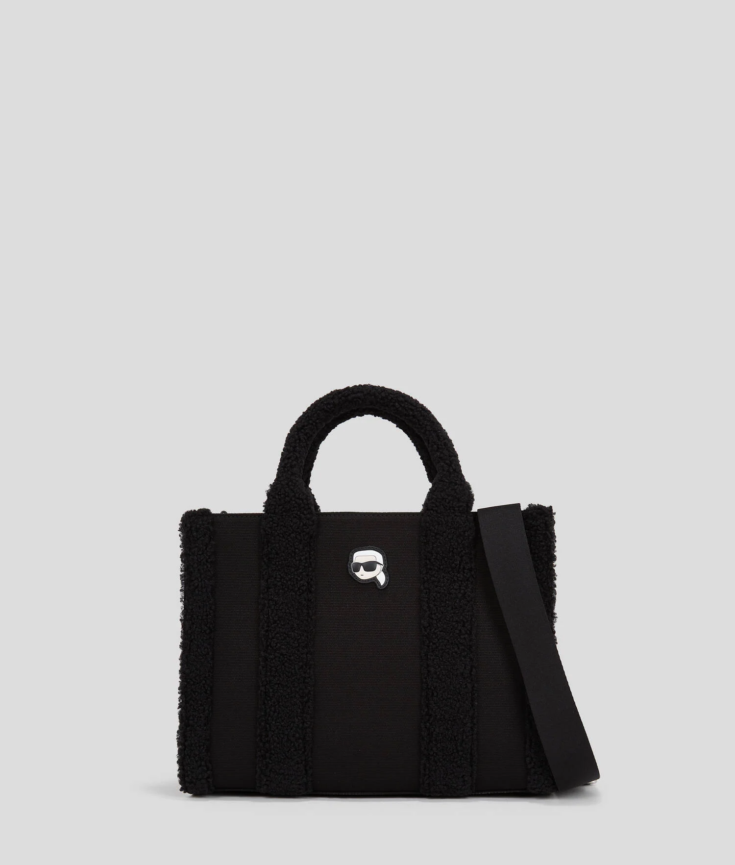 CABAS EN SHEARLING K/IKONIK KARL