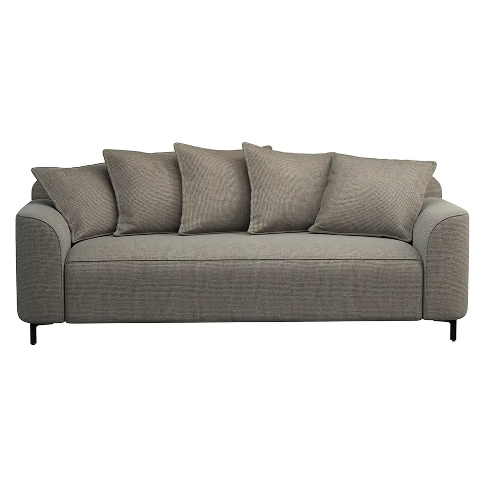 Bank Elsa 3-zits - stof Eden - taupe