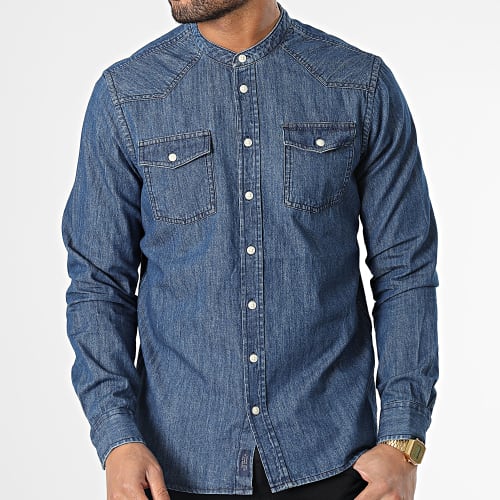 Chemise Jean A Manches Longues 20715006 Bleu Denim