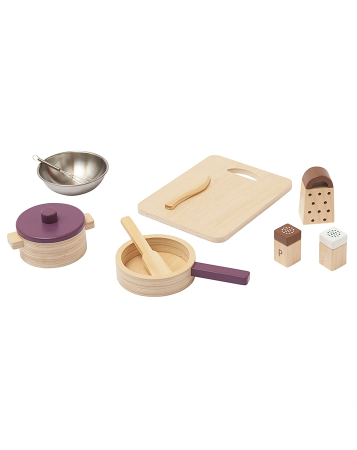 Spiel-Küchenutensilien BISTRO SET 10-teilig aus Holz