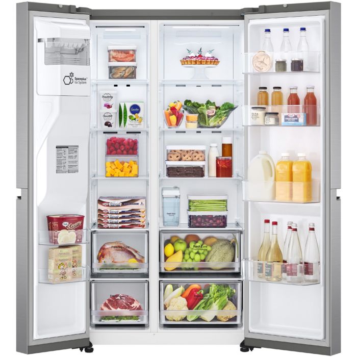 LG Side-by-Side GSLV71PZTD Platinum Silver - interner Wassertank // 70€ LG Cashback