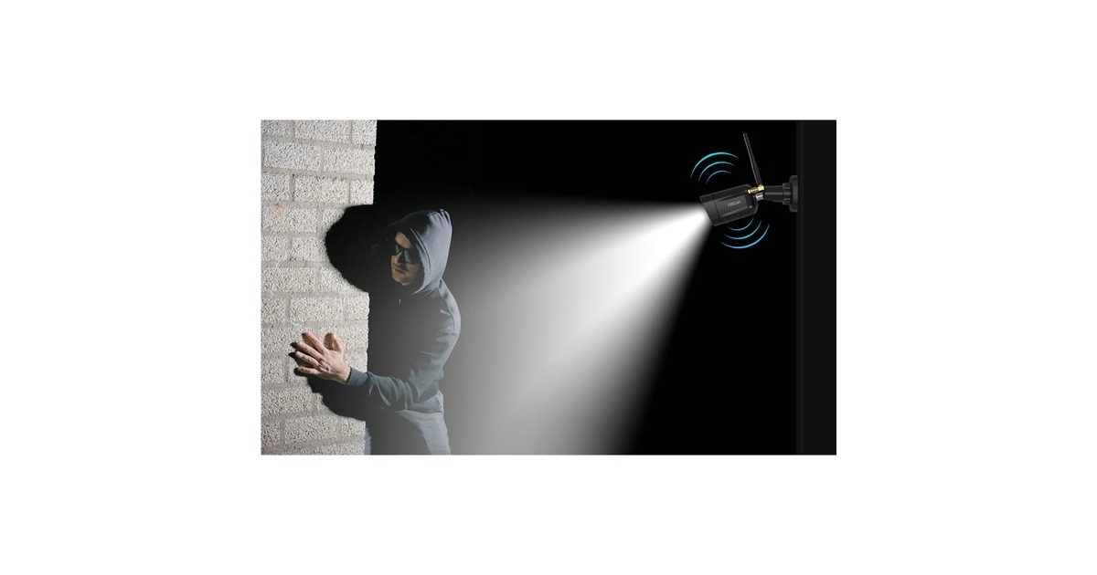 FoscamV8P, 4K/8MP dual-band WiFi beveiligingscamera   (Zwart, met geluid- en lichtalarm)