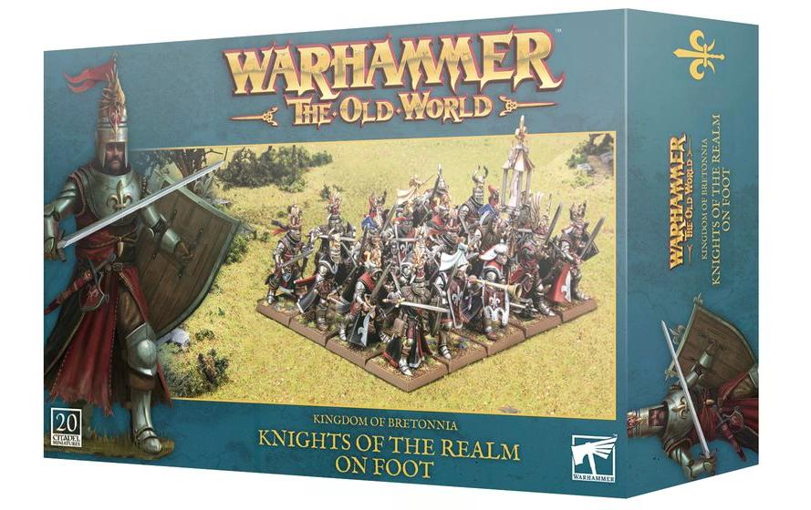 Figurenset Warhammer The old World Realm Knights on FootWarhammer The old World Miniaturen: Kingdom of Bretonnia, Knights of the Realm