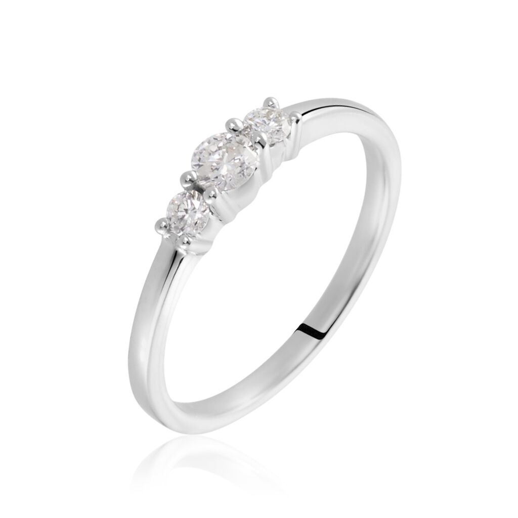 Bague Sabine Or Blanc Diamant