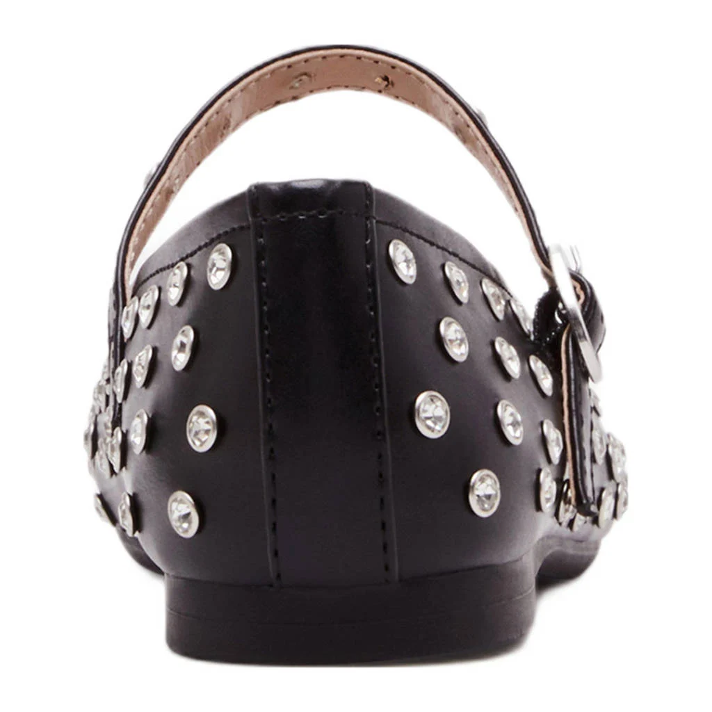 Steve Madden JVinetarballerina's zwart met studs