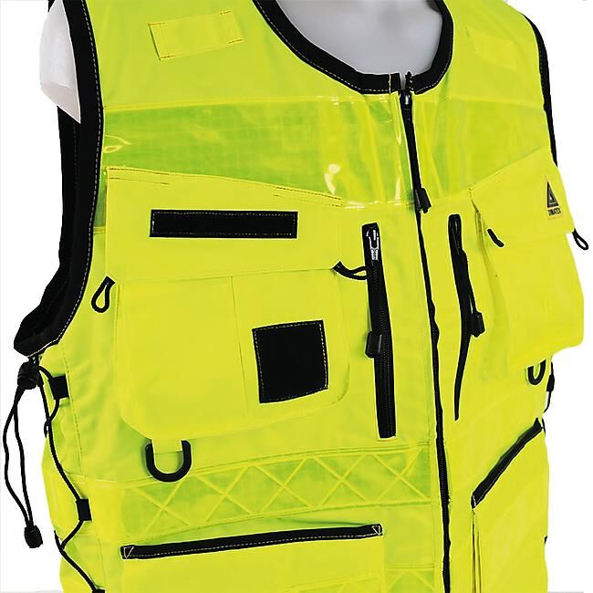 DIMATEX - GILET DE SIGNALISATION STAFF JAUNE (sur commande)