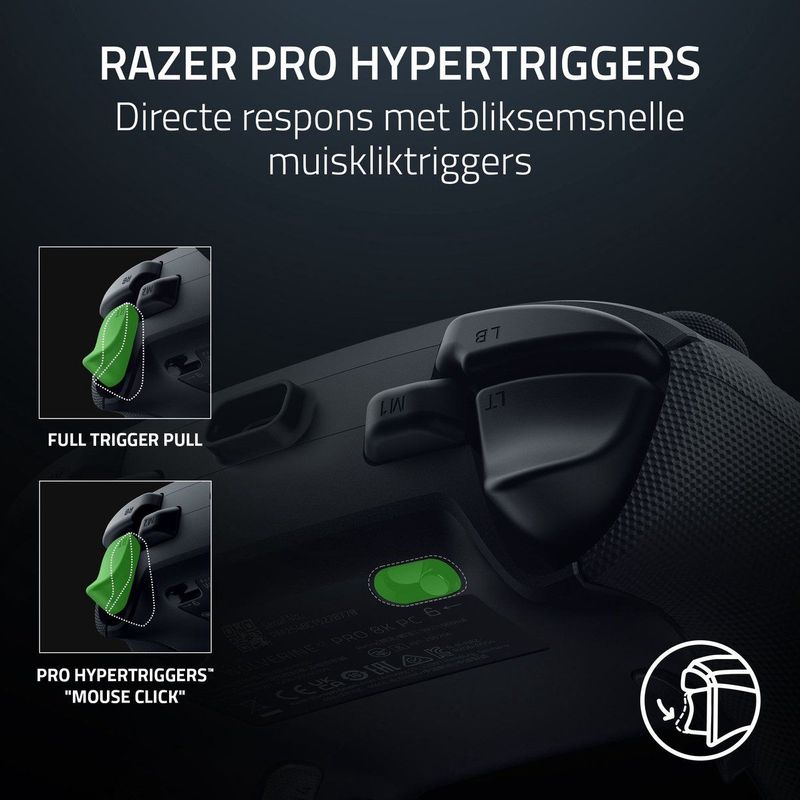 Razer - Wolverine V3 Pro - Draadloze E-sportscontroller - Zwart - 8K Hz HyperPolling