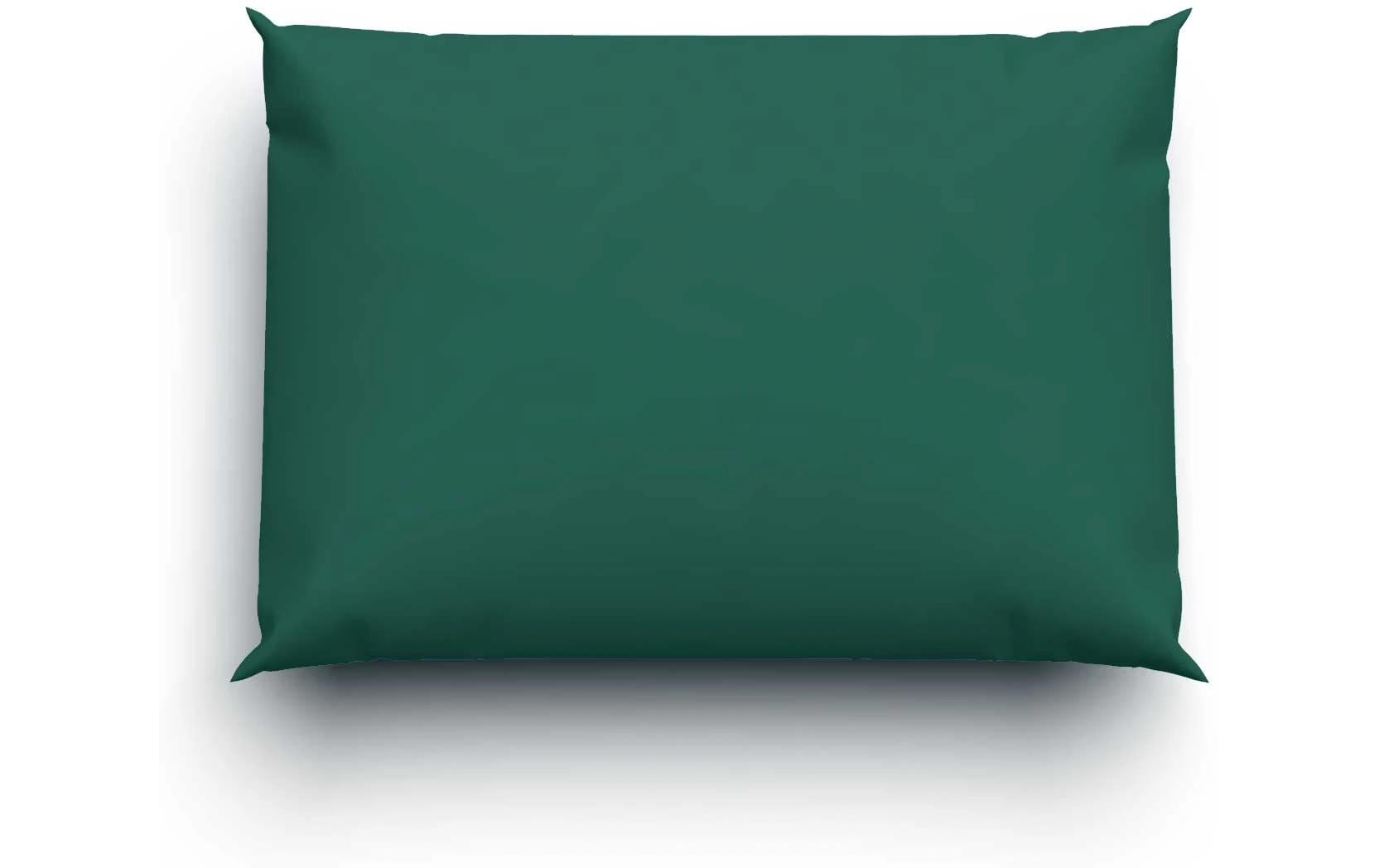 Kopfkissenbezug Satin Uni 50 x 70 cm, GrünSatin-Kissenbezug