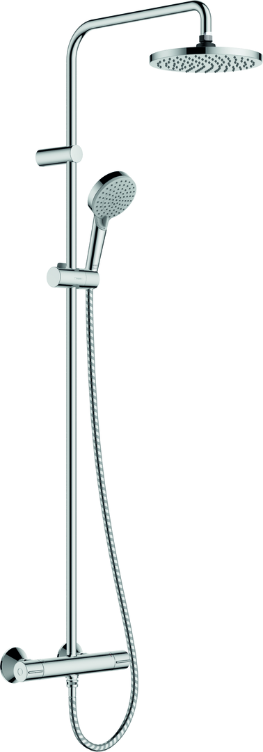 Hansgrohe Vernis Shape opbouw regendouche met ronde hoofddouche waterbesparend chroom