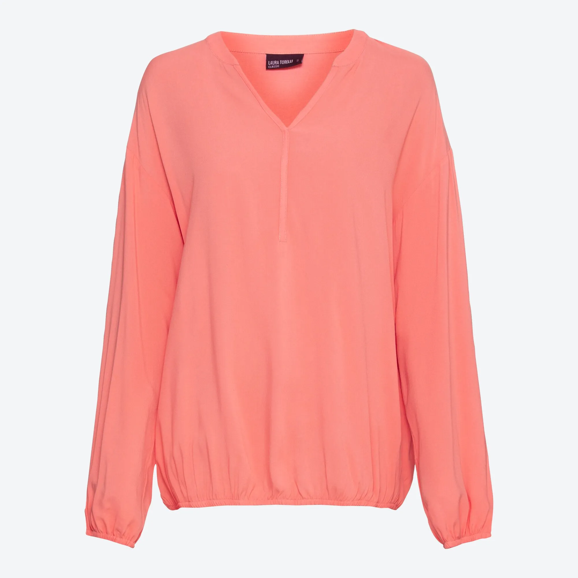 Damen-Bluse mit elastischem Saum