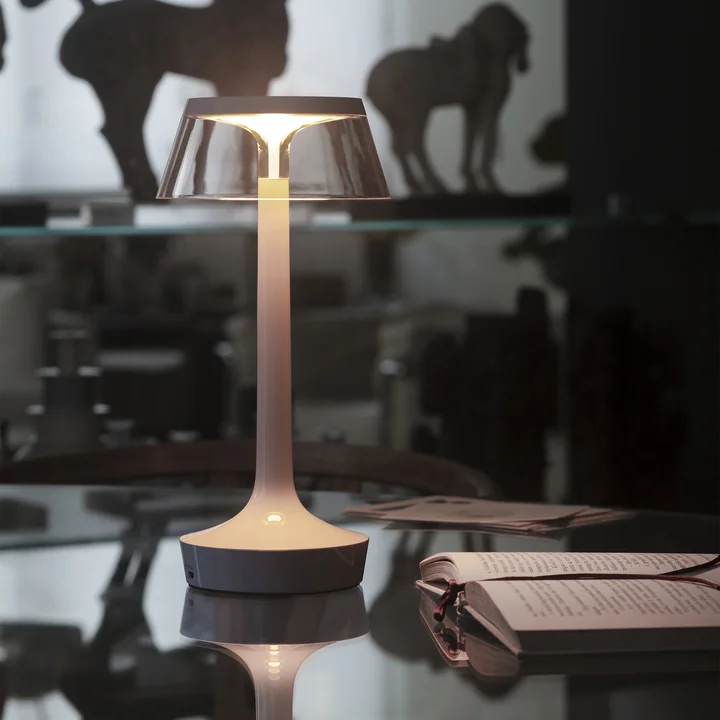 Flos - Bon jour Unplugged Akku-Tischleuchte, Color Tune, storm grey
