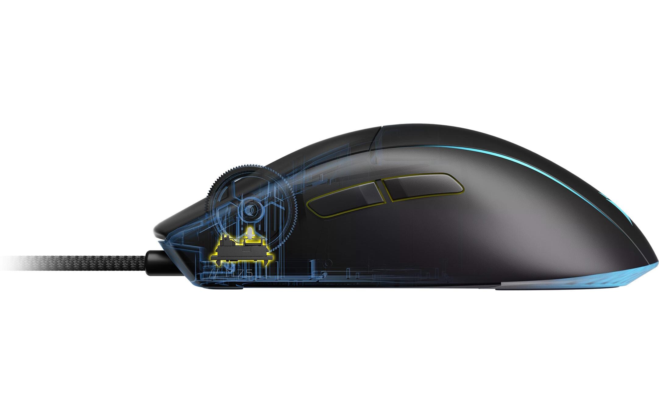 Gaming-Maus M75 SchwarzLeichte RGB-Gaming-Maus mit 26'000 dpi Corsair «Marksman»-Sensor