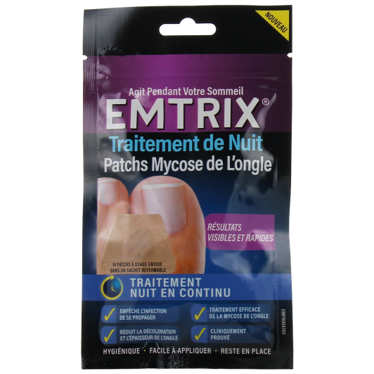 Emtrix patch nuit mycose de l'ongle - Traitement onychomycose