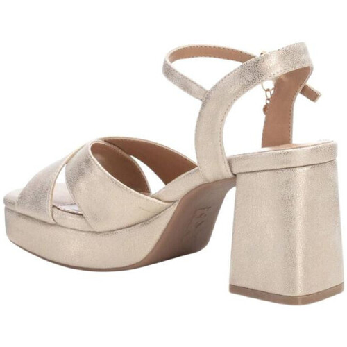 Xti - Sandalia tacón -142356 oro mujer Oro