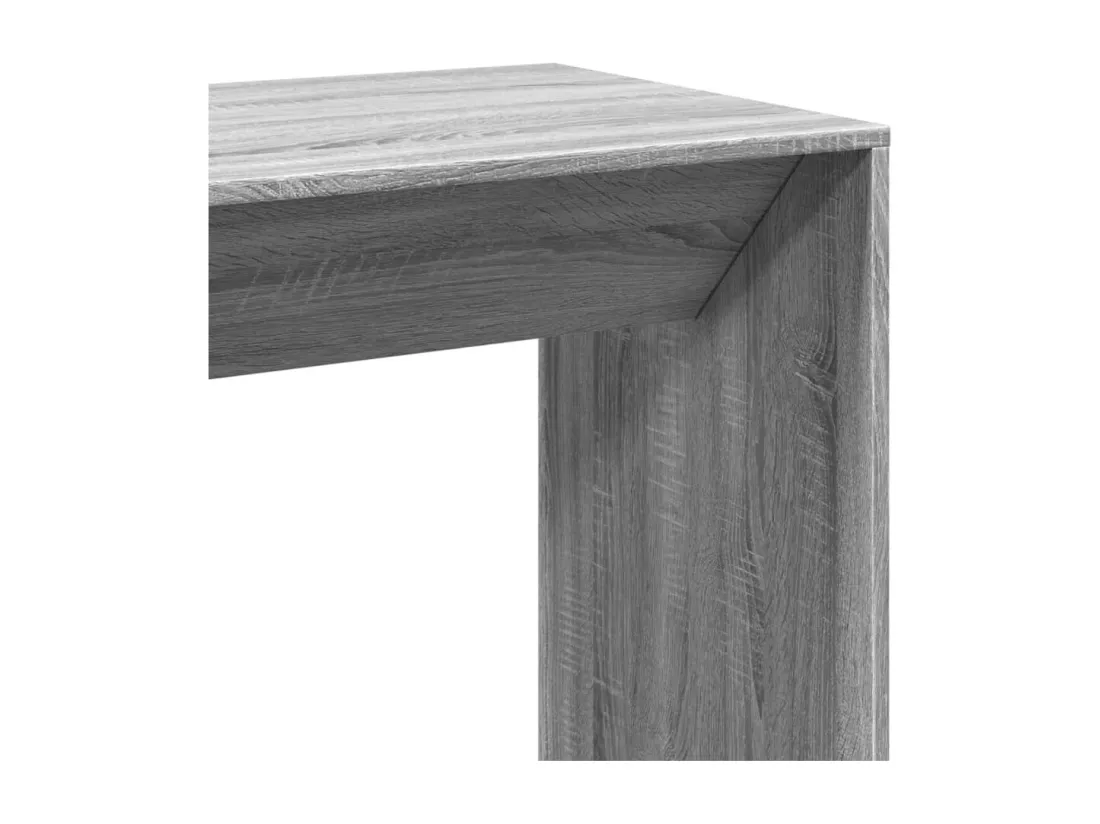 Table de bar sonoma gris 102x50x103,5 cm bois d'ingénierie