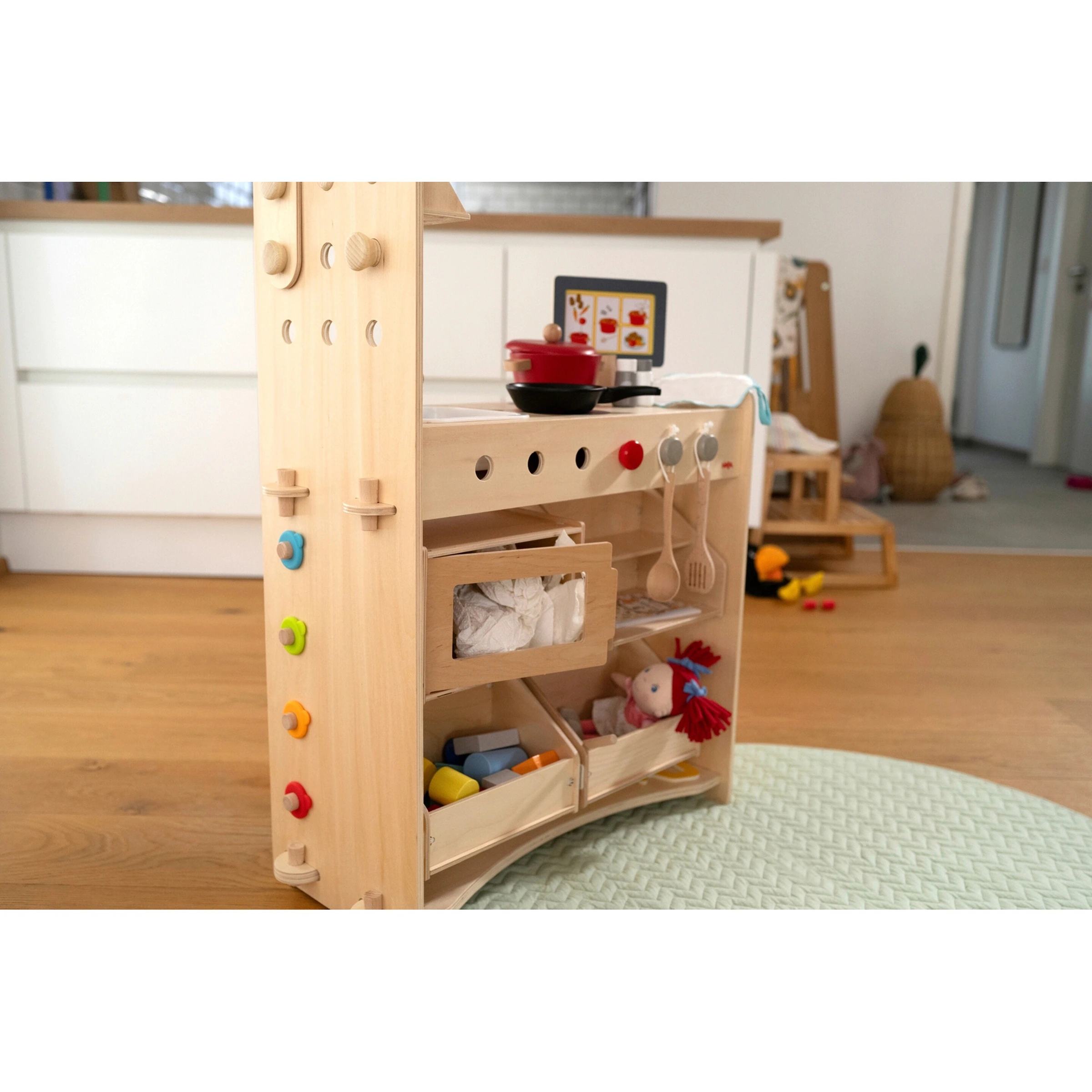 Haba Rollenspiel Studio 3in1 - Kaufladen, Küche & Werkstatt