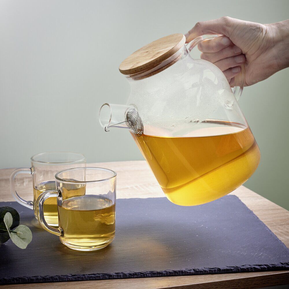 Théière en verre et bambou 1,6L